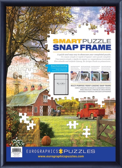ramă neagră din aluminiu pentru puzzle 48,89x67,63 cm