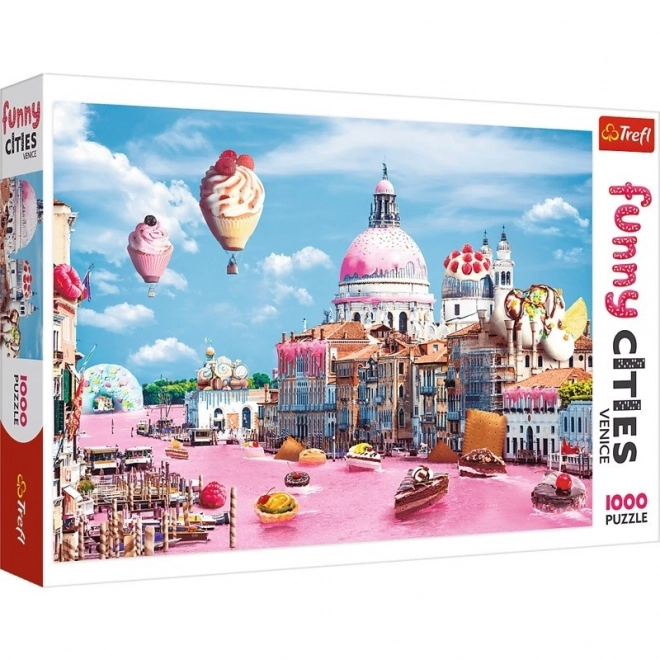 Puzzle orașe amuzante: Veneția dulce 1000 piese