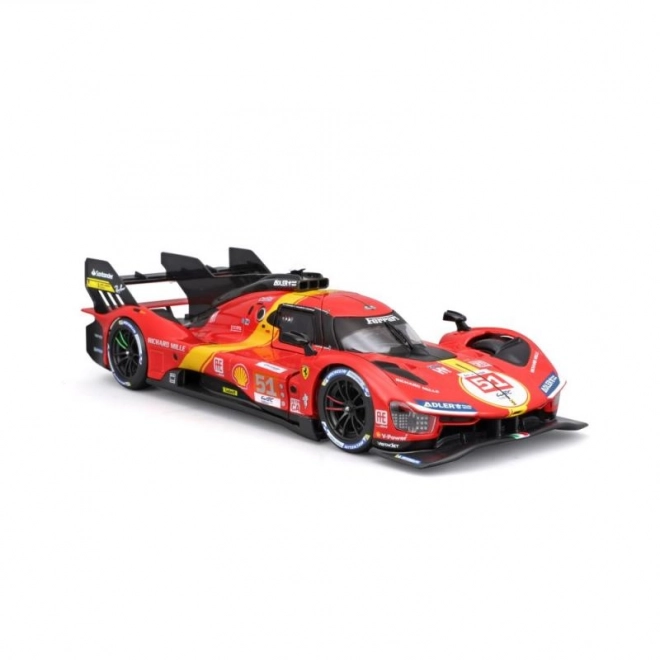 Model mașină Bburago 1:24 Ferrari Racing 499P LMH Roșu