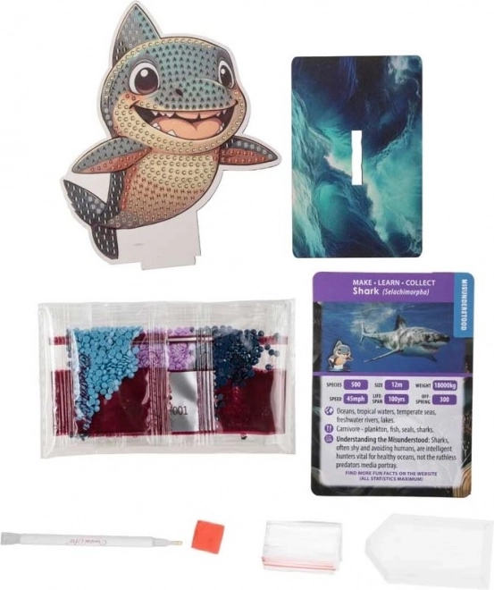 Pictură cu diamante Ocean: Rechin
