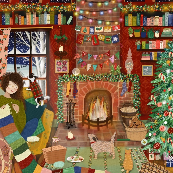 Puzzle Crăciun în familie 1000 piese