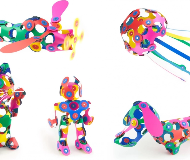 Clixo Set de Construcție Magnetic Super Rainbow 60 Piese