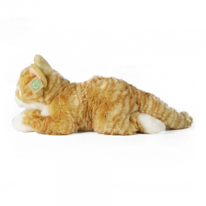 Pisică de pluș roșcată eco-friendly 40 cm