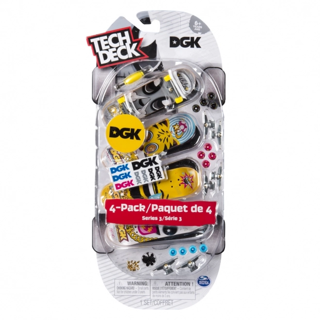 Set de mini skateboarduri Tech Deck 4 piese