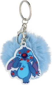 Breloc pentru chei Stitch cu pompon