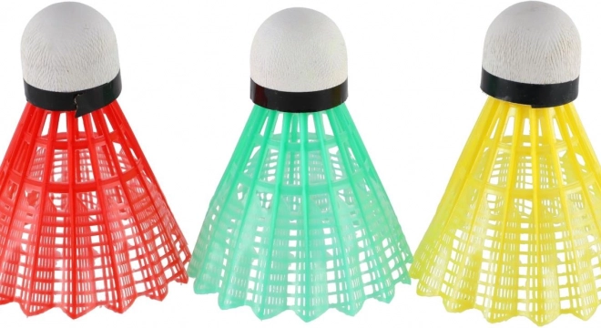 Fluturași/volane colorate de badminton 3 buc