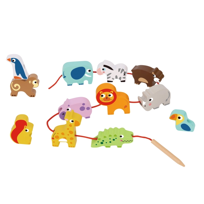 Koko copii din lemn animale Safari