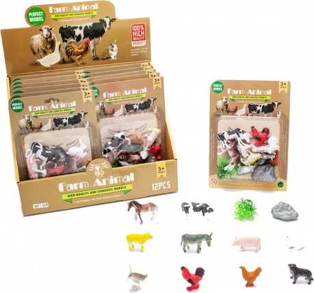 Set figurine Animale de la fermă 12 buc