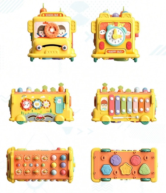 Autobuz interactiv educativ pentru copii Woopie Montessori 6-in-1