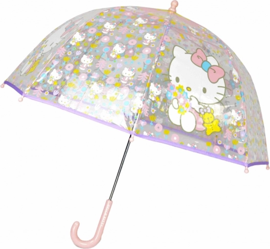 Umbrelă transparentă Hello Kitty
