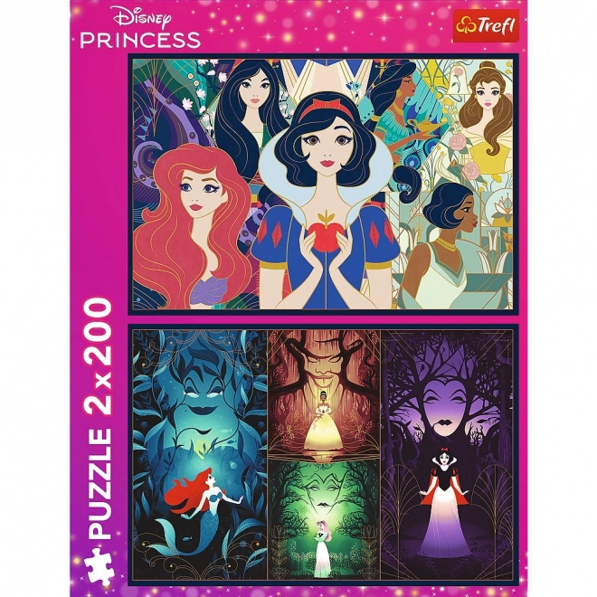 Puzzle Căzucătoare Prințesele Disney 2x200 piese