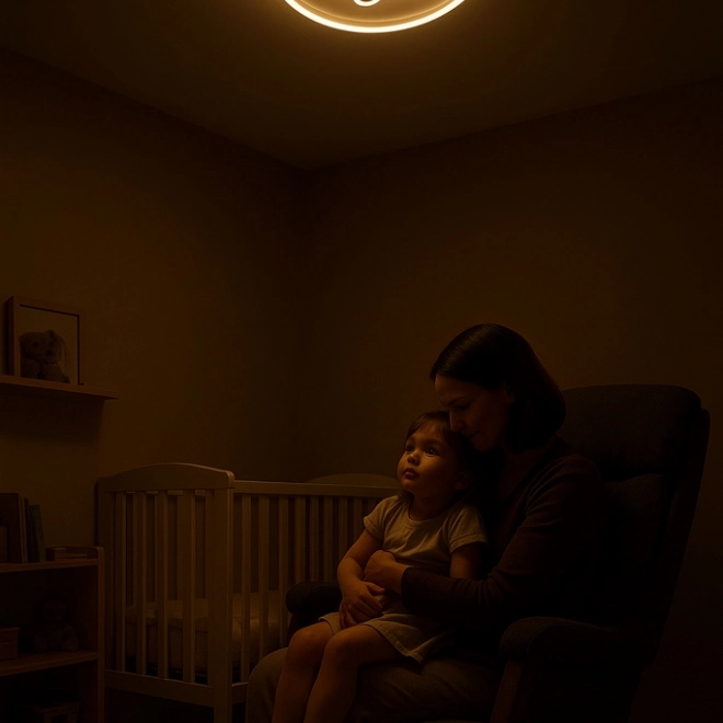 Lampă LED de tavan pentru camera copiilor cu telecomandă