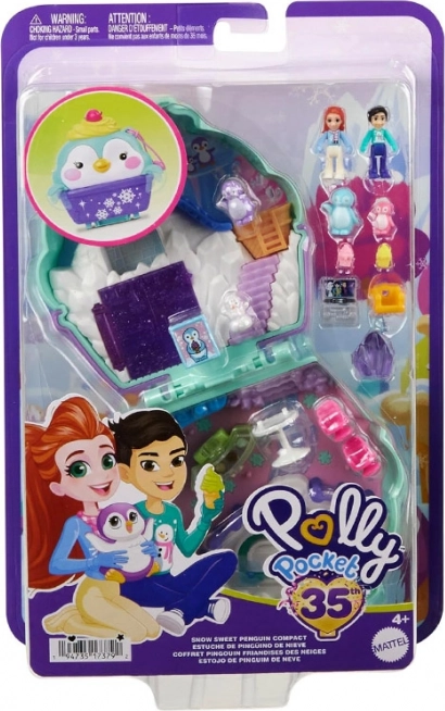 Polly Pocket Căsuța Compactă de Gheață cu Pinguini
