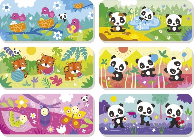 Puzzle pentru copii Panda Bimba și prietenii