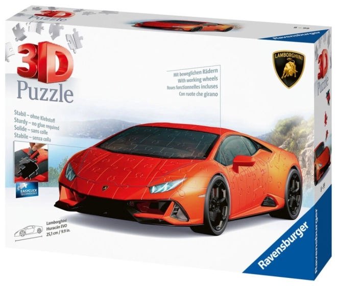 Model puzzle Lamborghini Huracán Evo verde