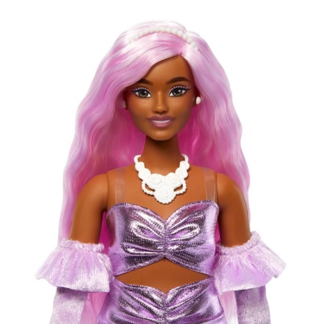 Barbie Deluxe Modelka - Rochie metalică