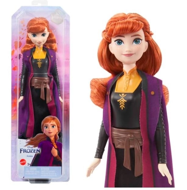 Păpușa Disney Frozen Elsa Regatul de Gheață 2 – Anna în rochie negru-portocalie