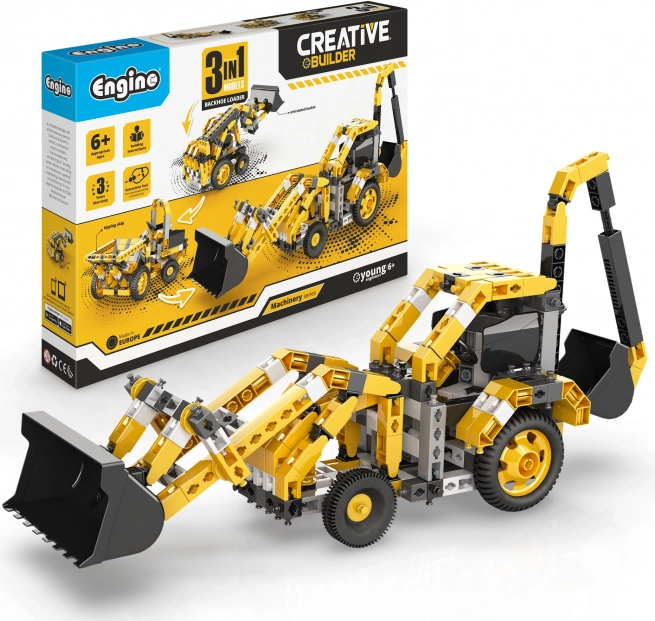 Set de construcție Engino Creative Builder Excavator-Încărcător