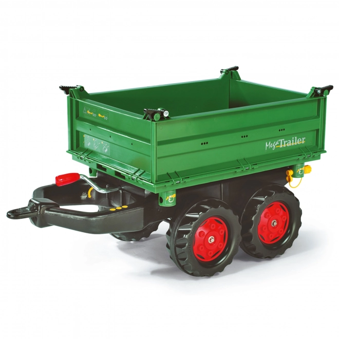 Remorcă verde uluitoare Mega Trailer pentru tractor Rolly Toys