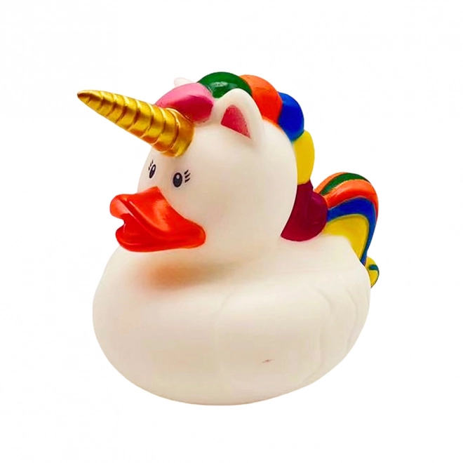 Kaciuța de baie Unicorn cu coamă și coadă multicoloră