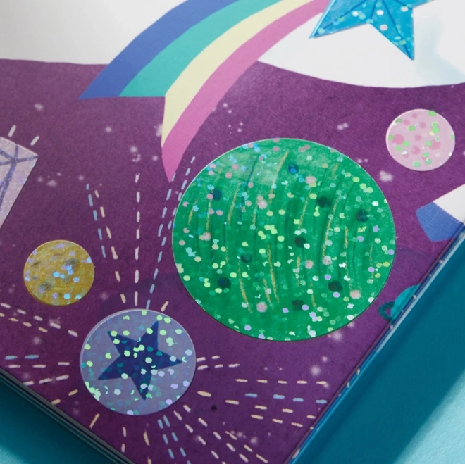 Set de abțibilduri strălucitoare cu Unicorni Magici