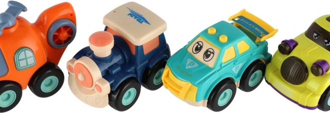 Vehicul din plastic cu inerție pentru copii