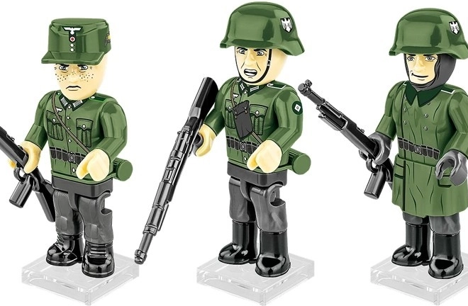 Set de construcție Infanterie Germană - Set de 3 figurine