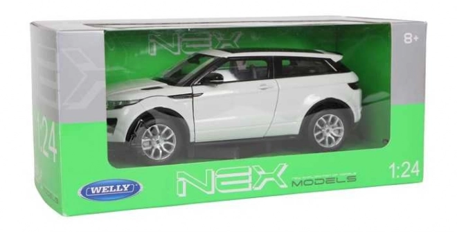 Mașinuță Welly Land Rover Range Rover Evoque 1:24 Alb