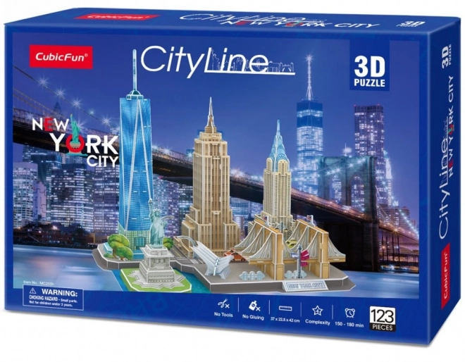 Puzzle 3D Linia Orasului New York