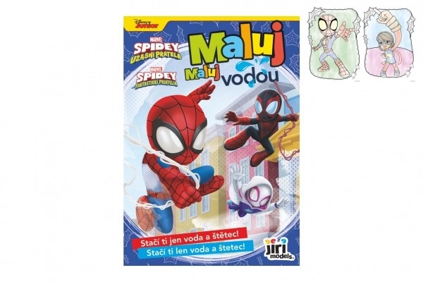 Carte de colorat magică cu Spidey