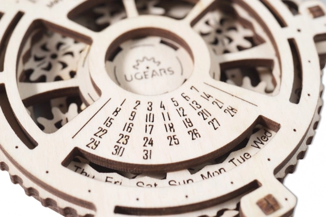 Puzzle mecanic din lemn 3D - calendar UGEARS