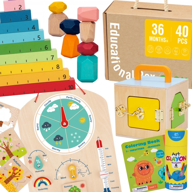 Pachet educațional Montessori 6 în 1 de la Tooky Toy