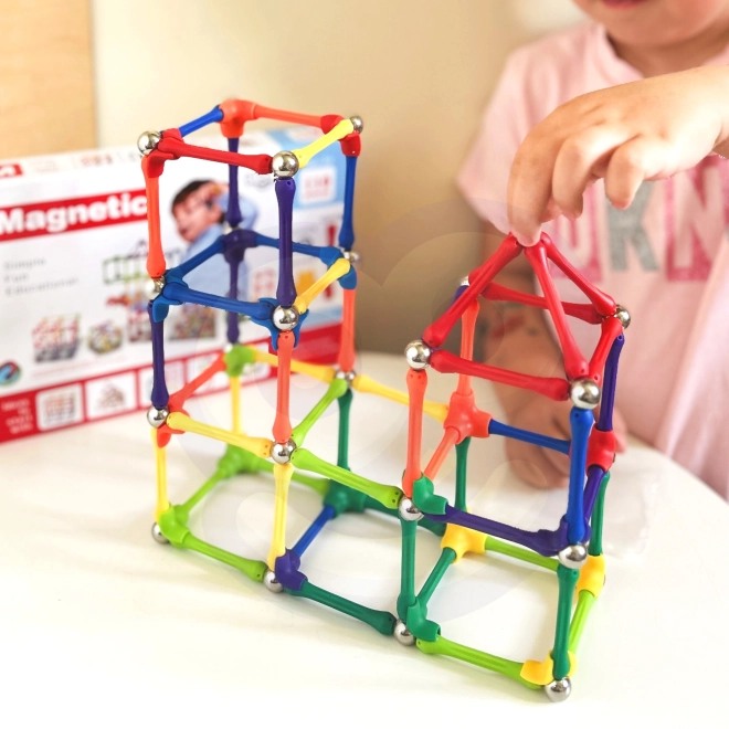 Construcție magnetică Woopie cu 110 piese