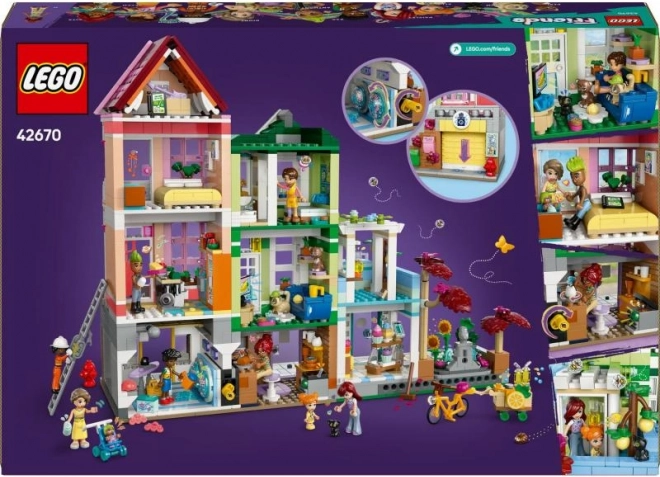 Apartamente și magazine LEGO Friends în orășelul Heartlake