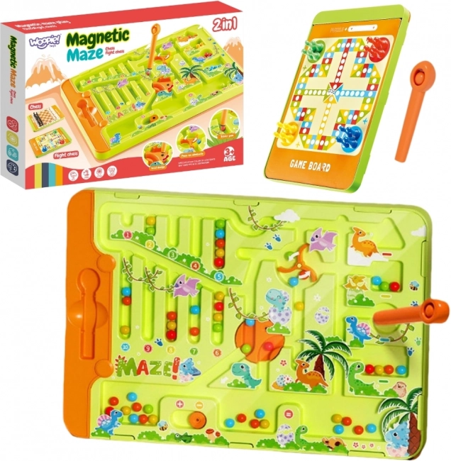 WOOPIE Labirint Magnetic 2în1 Joc Nu te supăra, frate
