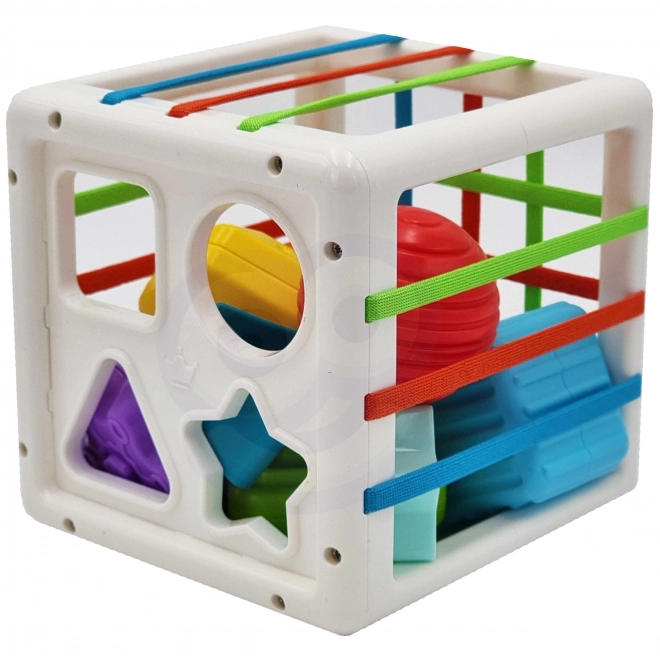 Cub senzorial WOOPIE pentru copii cu forme colorate