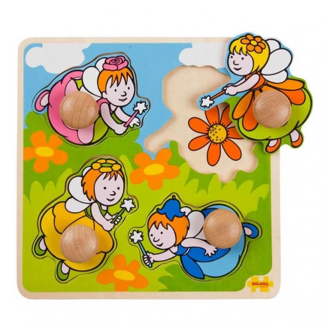 Puzzle de tip vârf - Zânele Bigjigs Toys