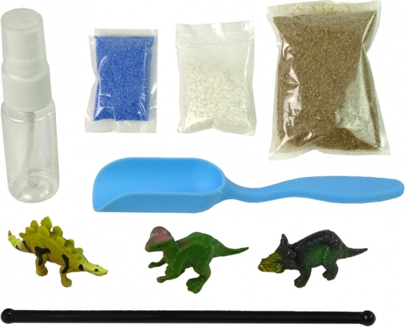 Decorațiune luminoasă Grădina Dino în borcan