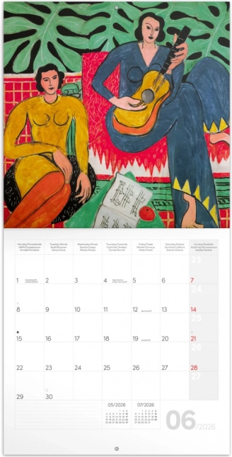 Calendar cu notițe Henri Matisse 2026