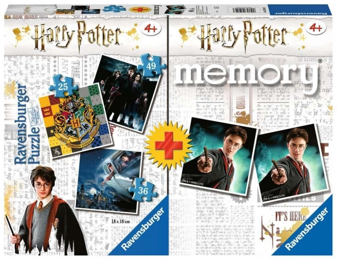 Puzzle și pexeso Harry Potter Ravensburger