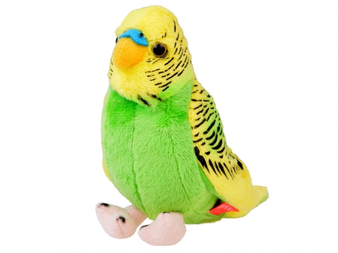 Papagal ondulat de pluș verde-galben
