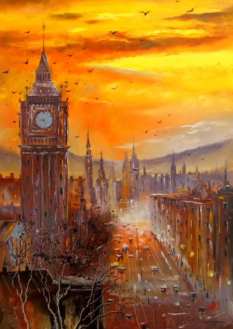 Puzzle Seară la Londra 1000 piese