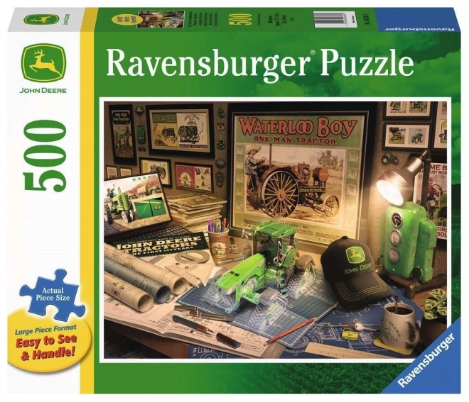 Puzzle XXL 500 piese cu John Deere de la Ravensburger