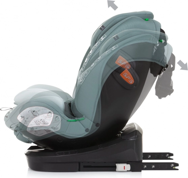 Scaun auto Chipolino Volare i-Size Pastel Verde 40-150 cm Isofix 360