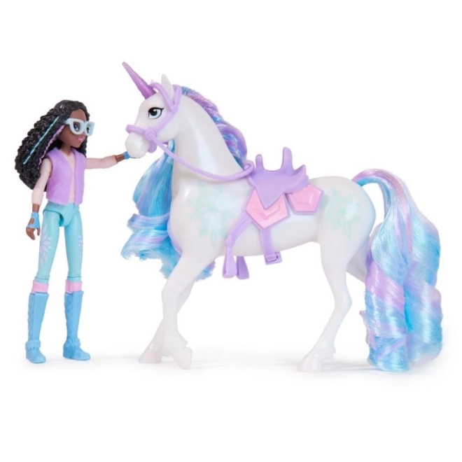 Set figurine Layla și Fulg de la Unicorn Academy