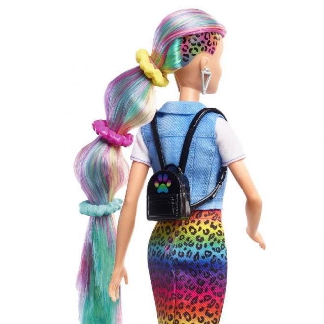 Păpușă Barbie Coafură Culoare Leopard