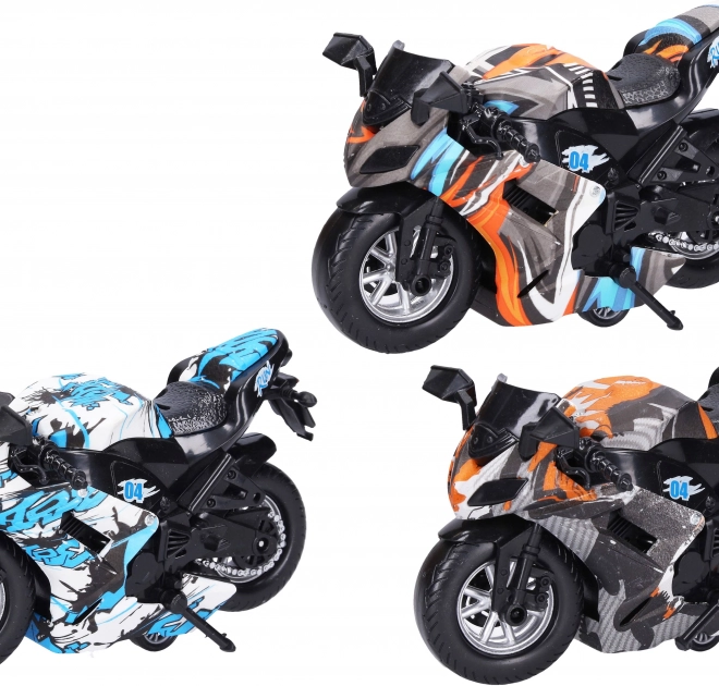 Motocicletă cu mecanism de retragere