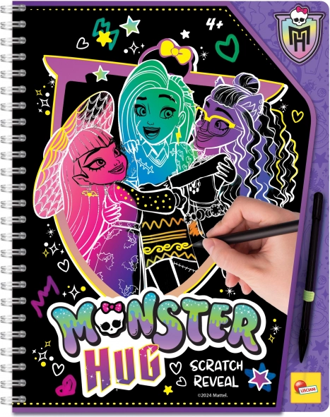 Caiet de schițe răzuibil Monster High