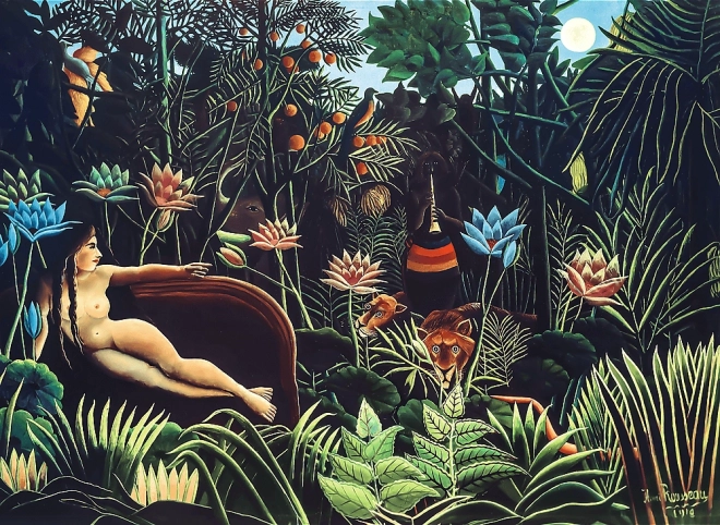 Puzzle din lemn 200 piese Visul Henri Rousseau