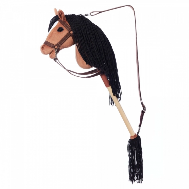 Cal pe băț Hoppihorse maro